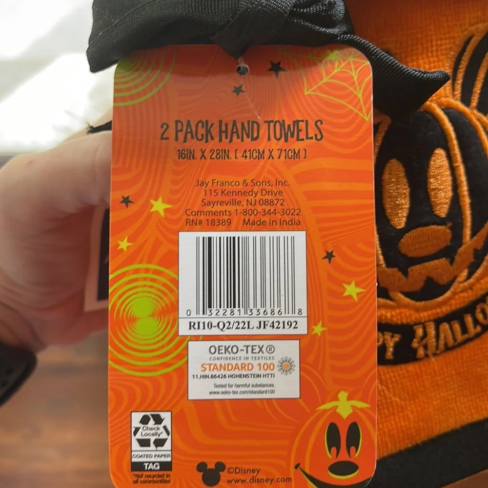 Disney Halloween hand towels